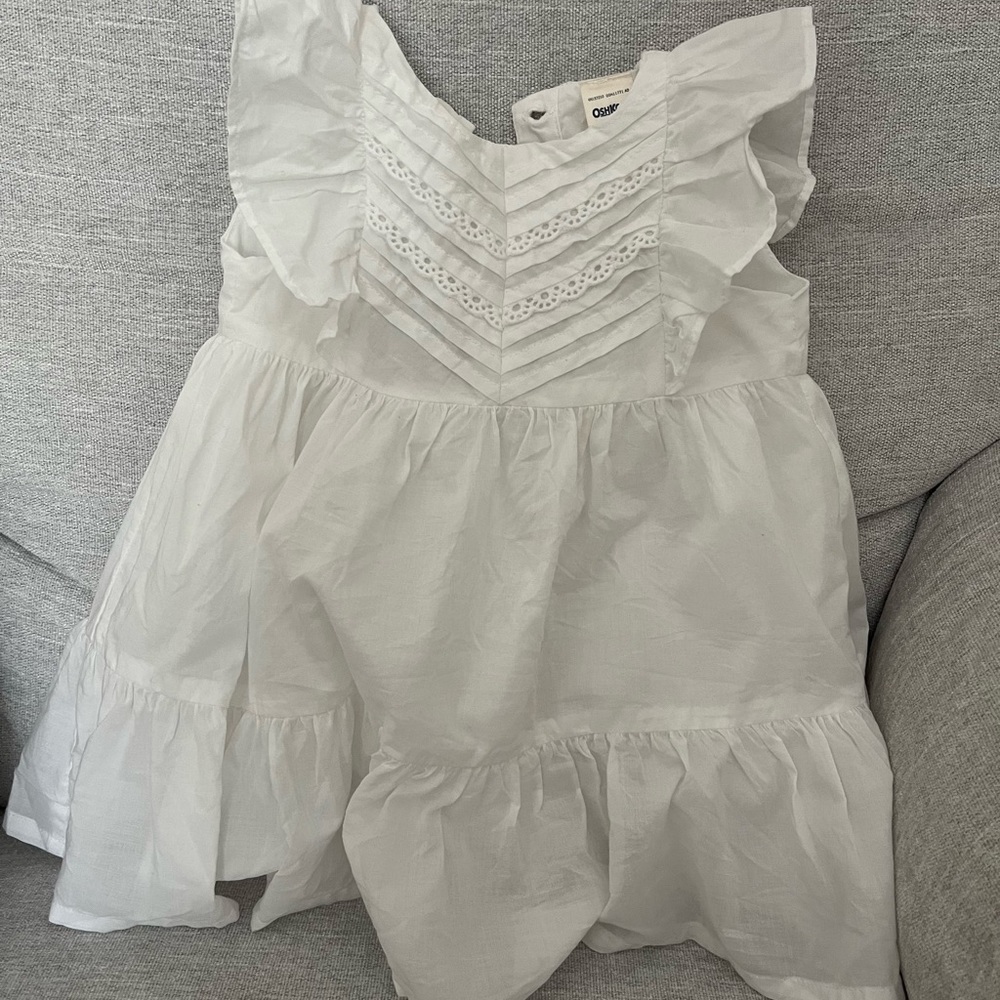 White peplum Osh Kosh dress